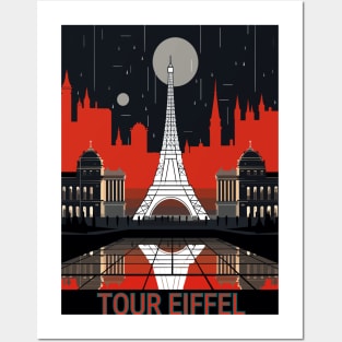 Timeless Elegance of the Eiffel Tower (Tour Eiffel) Posters and Art